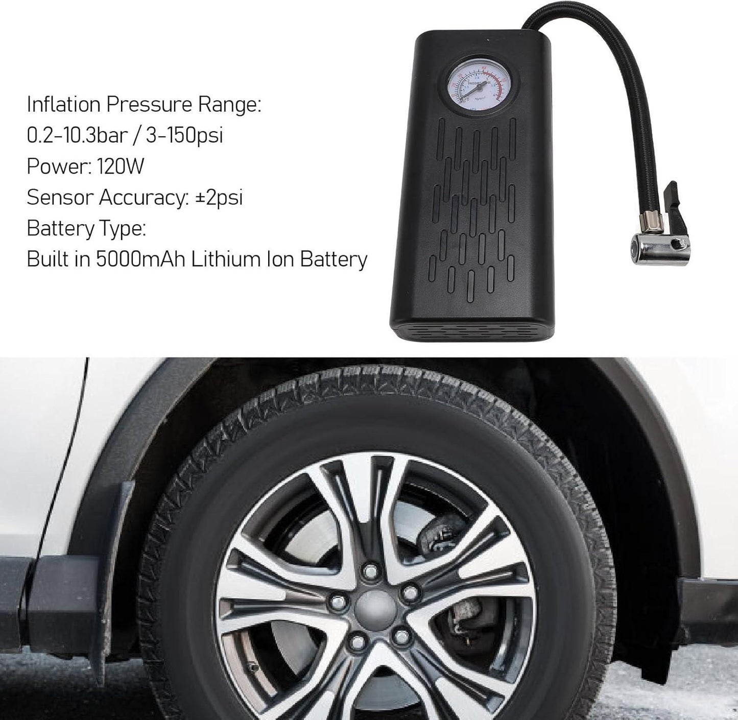 Trendhubs Portable Air Compressor Tire Inflator