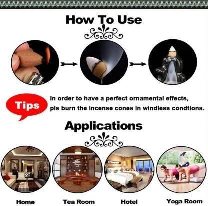 Trendhubs Handcrafted Meditation Monk Ganesha Smoke Backflow Cone Incense holder