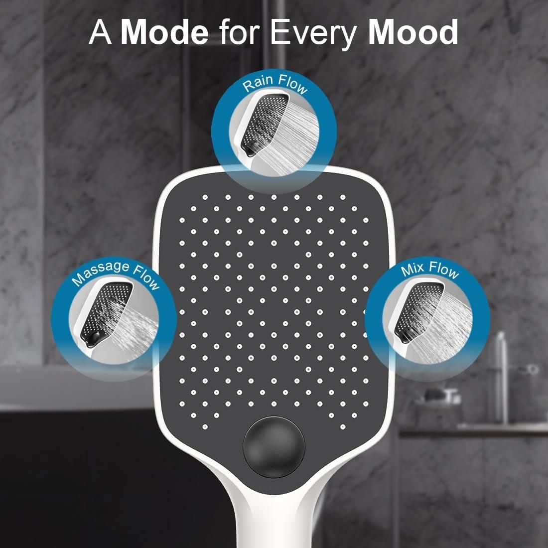 Trendhubs Square Hand Shower for Bathroom Without Hose Pipe