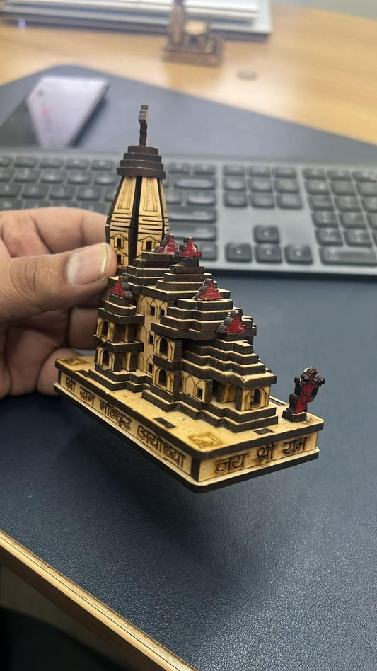 Trendhubs Decorative Showpiece Wood Temple for Gift